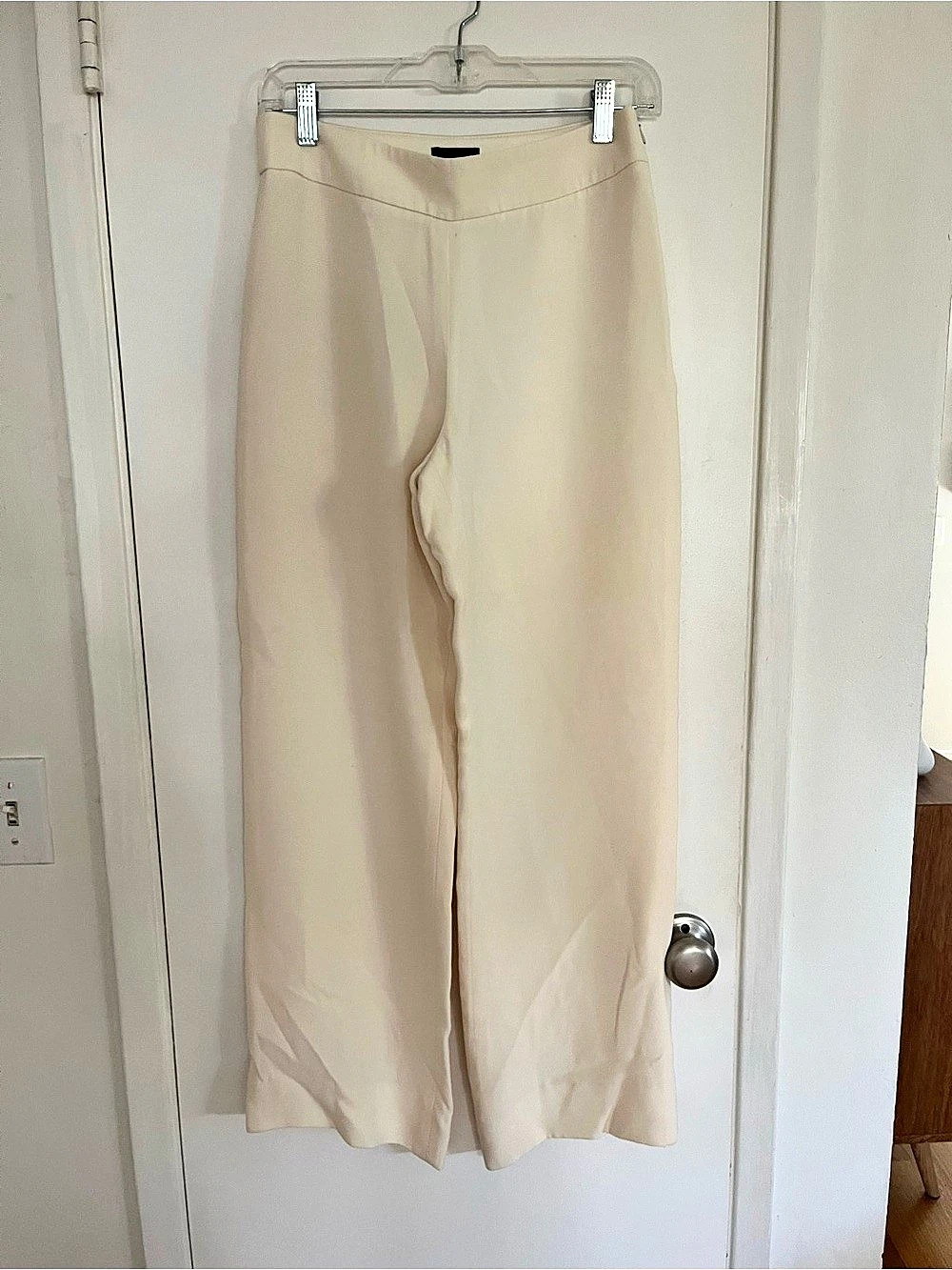 Giorgio Armani Wide Leg Pants in Cream Size 38